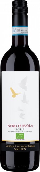 Bio-Nero d´Avola Sicilia DOC Colomba Bianca Sizilien Rotwein trocken