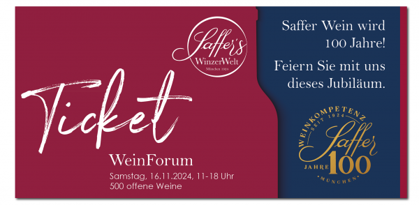 TICKET | WeinForum München | Hausmesse | 16.11.2024